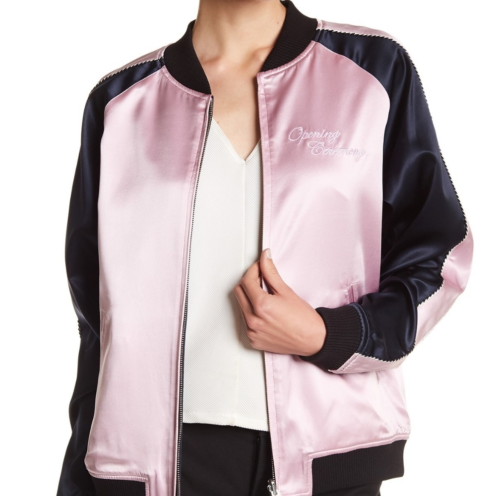 Opening Ceremony Reversible Satin Bomber Jacket S